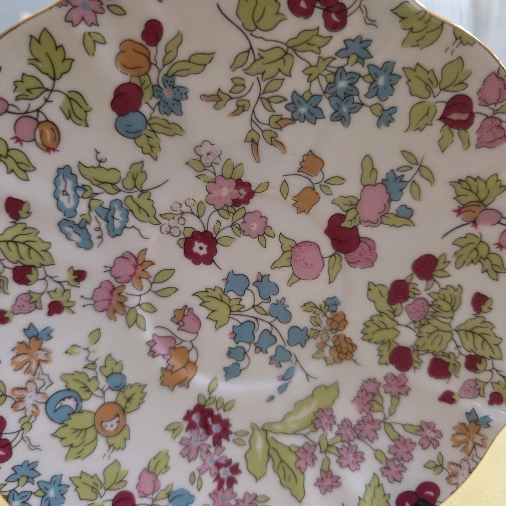 Floral Patterned Plate - Picture 2 of 3